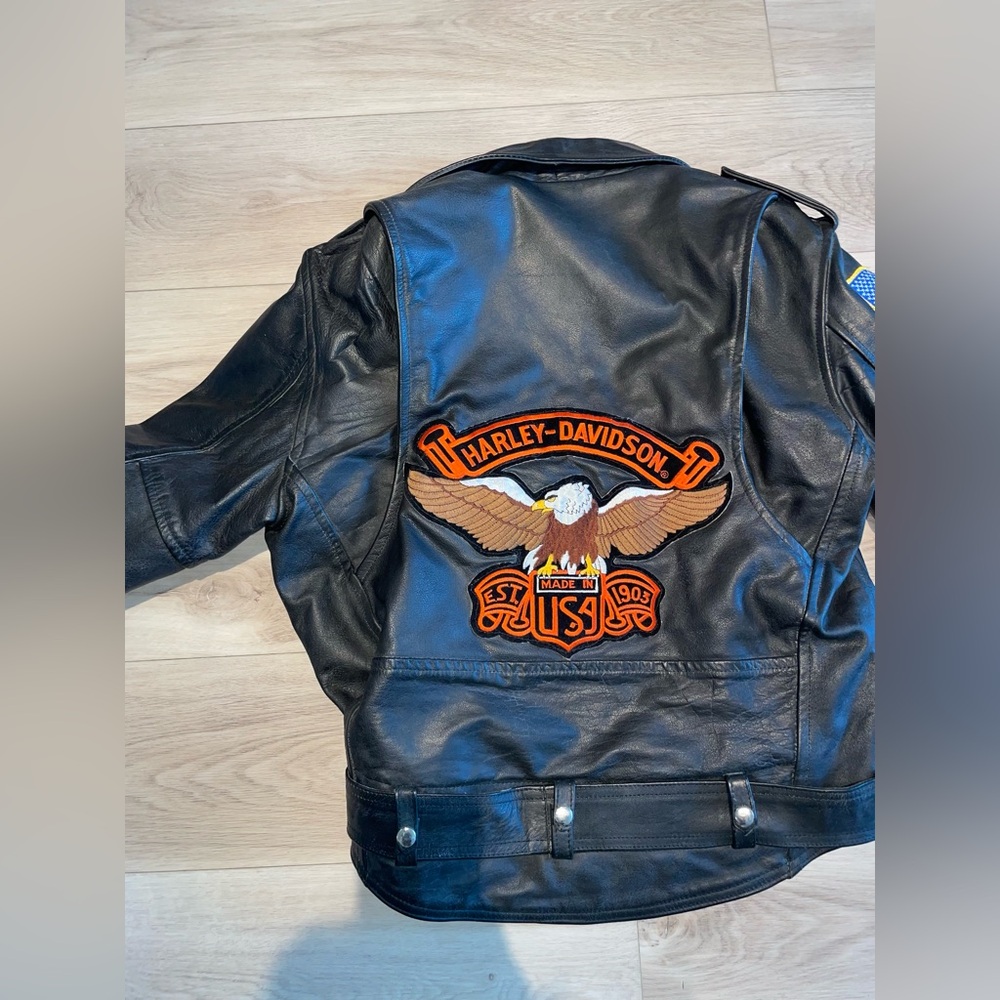 Vintage Harley Davidson Leather Jacket size Large